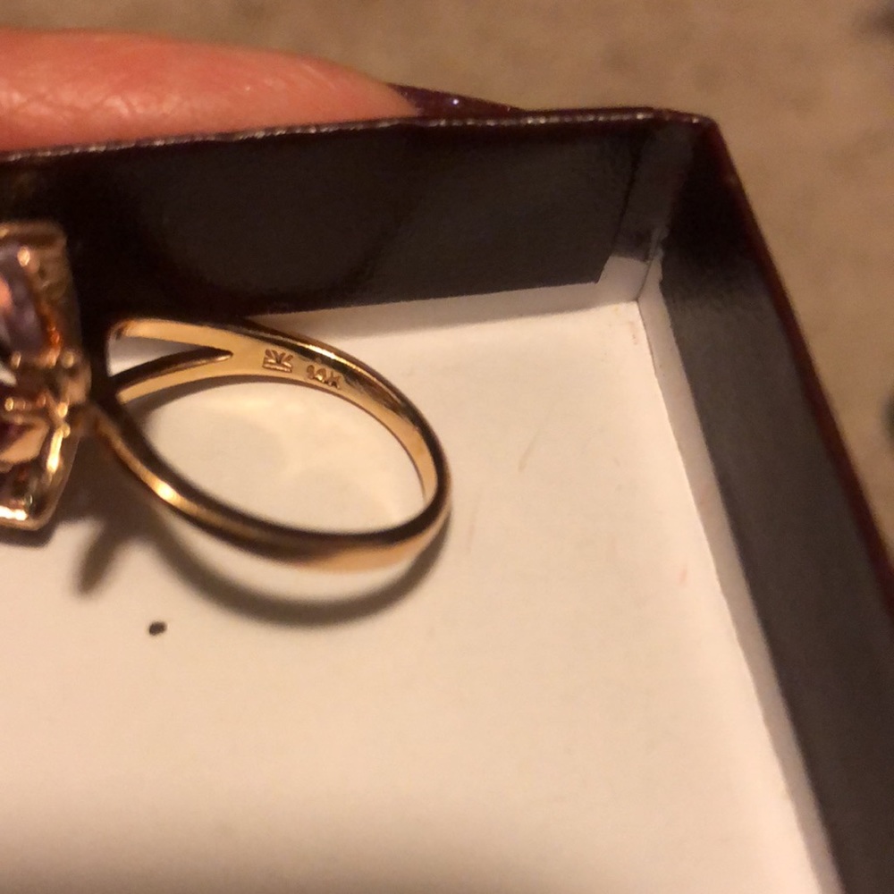 Le vain butterfly ring beautiful 14 kt gold engraved in ring - Picture 10 of 10